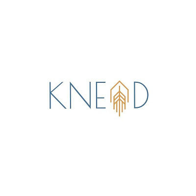 Knead Bread Bakery Logo bakery bakery logo bakerylogo blue bread grain logo wheat yellow