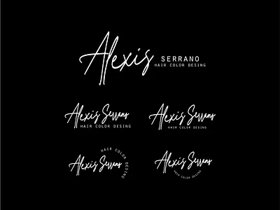 Logotipo Alexis Serrano, Profesional del Color en Panama design publicidad vector