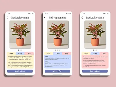 Plant E-commerce adobexd app design design e commerce minimal mobile plants practice typography ui ux web