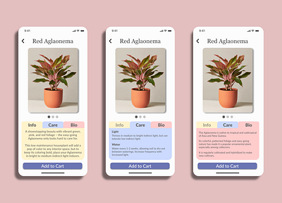 Plant E-commerce adobexd app design design e commerce minimal mobile plants practice typography ui ux web