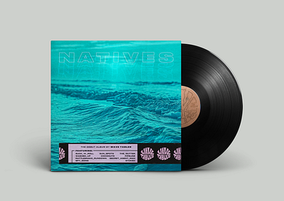 Wave Tables Vinyl Album Cover album art album cover beach blue music surf