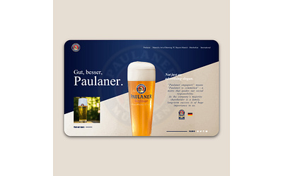 Paulaner Landing Design branding design desktop gravit designer landing landingpage paulaner ui uidesign uiux ux uxdesign web webdesign