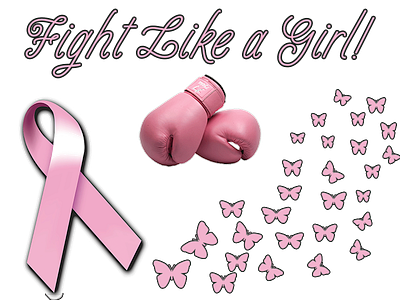 Fight Like A Girl; Breast Cancer conquer breast cancer fight like a girl pink ribbon