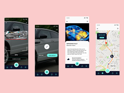 Car Scanning App (Gavel) app design ui