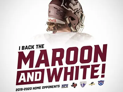 Maroon and White