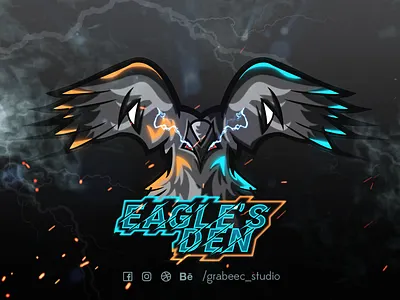 Eagles Den design esports logo illustraion logo logo design mascot mascot logo twitch logo youtube