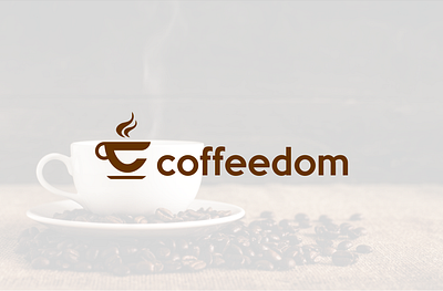 Coffoodom branding clean coffee coffee logo coffee shop flat design flat logo flat logo design flatdesign logo logo design vector