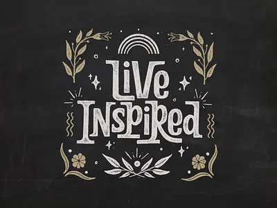 Custom lettering branding decorative design floral handlettering illustration logo logotype mural quote sticker type typography