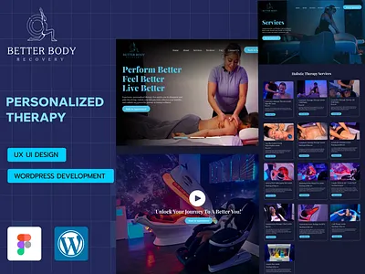 Personalized Therapy Website Design cms development figma figma design personalized therapy web ui ui design uiux design ux ux design web design website design website development wordpress development