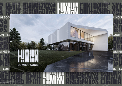 Cover Poster Lumion #01 architecture artwork branding design layout mockup photoshop poster design typography