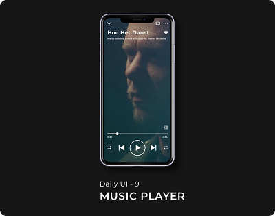 Daily UI: Day 9 - Music Player 100 days challenge 100 days of ui app branding design illustration minimal typography ui ux