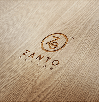 Zanto Europe branding design flat icon logo minimal typography vector