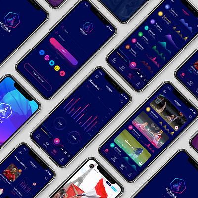 Olympic Sound Waves - Data Application app data visulization dataviz logo sports typography ui design ux