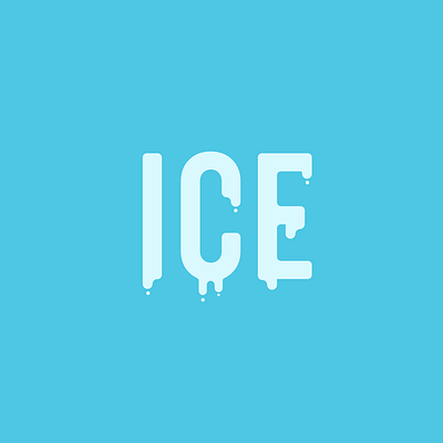 ice art design icon illustration illustrator lettering logo minimal typography vector