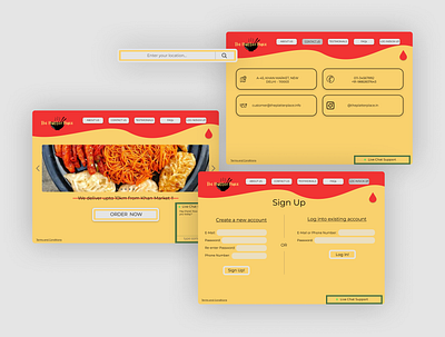 The Platter Place beginner beginners delivery service food website front end design graphics collection internship logo design online delivery platter restaurant restaurant branding ui design ui ux visual mockups web design website website concept website design wireframe design