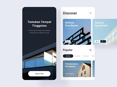 #Exploration - Apartment Apps android apartment app card clean clean ui fresh home ios minimal minimalist mobile simple ui ux whitespace