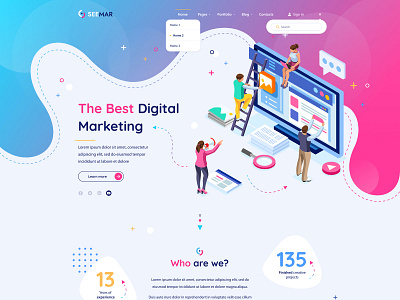 SeeMar - SEO Project WIP agency blog creative design marketing seo template wordpress