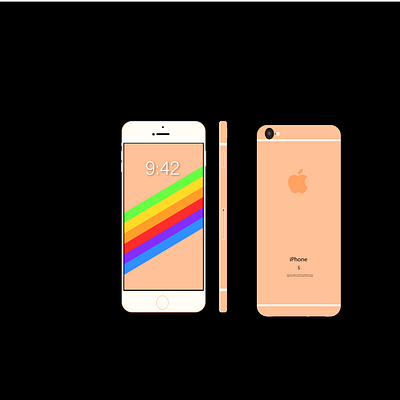 IPHONE 6s design illustration ios ui ux vector