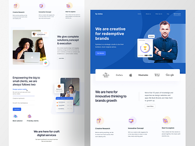 Sy-loties Agency Landing Page branding dribbble homepage homepage design landing page landingpage turjadesign tutorial web web design webdesign website website design