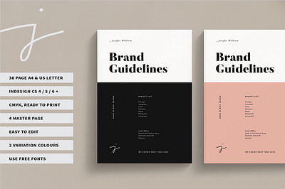 Brand Guidelines branding brochure business catalogue clean download elegant free guidelines magazine modern portfolio template