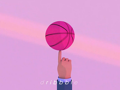 Dribbble illustration 3d abient light ball basketball c4d cinema 4d creative design dribbble dribbble best shot hand illustration like motion motion design