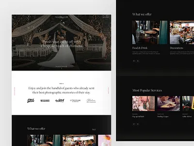 Events Organiser Concept clean concept design detail minimal typography ui ux web website