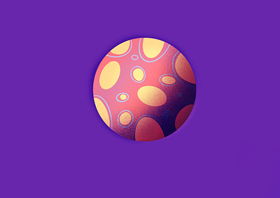 Uninhabited Planet 2d art digitalart illustration illustration art planet procreateapp texture