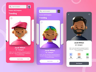 Designers App UI Concept app mobile app design mobile application mobile design mobile interaction mobile ui mobileinspiration mobiletrends user interface