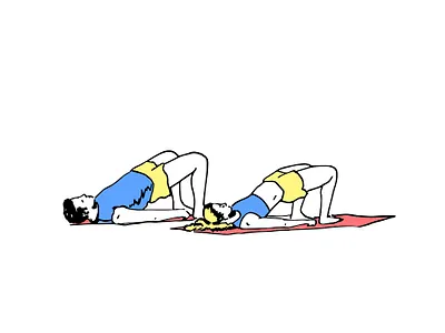 Couple Practice Yoga art art print couple illustration good vibes graphic studio health illustration illustration art lifestyle lifestyle illustration prints sports tel aviv yoga yoga pose yoga practice yoga studio