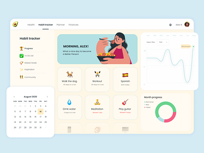 life planning desktop app app dashboad design desktop figma illustration layout ui