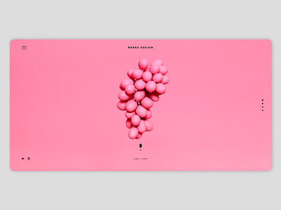 Pink Grapes clean color colorful concept design dribbble food fruit home interface landing page minimal pink ui ux webdesign website