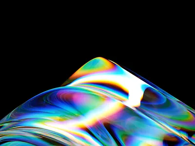 FRAY 01 3d abstract chroma color curves design dispersion glass illustration light movement rainbow spectrum visual art visual design