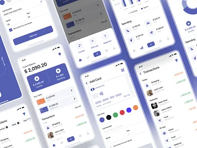 Banking. ui kit / part one bank app banking banking app finance finance app fintech fintech app gumroad mobile mobile app mobile app design mobile design mobile ui ui ui kit ui kits ui8 ui8net uiux