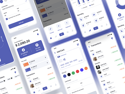 Banking. ui kit / part one bank app banking banking app finance finance app fintech fintech app gumroad mobile mobile app mobile app design mobile design mobile ui ui ui kit ui kits ui8 ui8net uiux