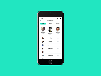 Leaderboard - DailyUI #019 daily ui challenge dailyui figma leaderboard ui ui design