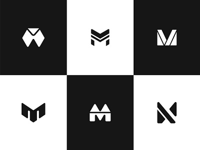 M Logo Concepts clean flat logo logomark minimal simplelogo vector