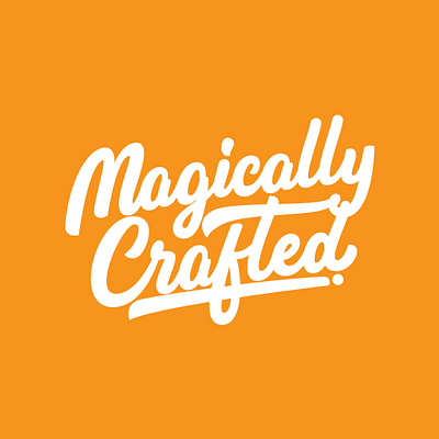 magically crafted behance calligraphy craft creative creative logo custom customtypography goodtype greeting cards hand drawn hand lettering handlettering lettering lettering artist lettering logo logodesigner portfolio procreate typography unique logo