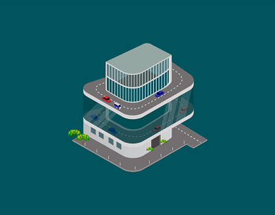 Isometric illustration 3d architectural architectural design architectural illustration bulding vector car city city illustration concept home house isometric isometric illustration vector