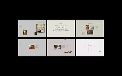 Museum redesign contemporary design ui uiux ux web webdesign website