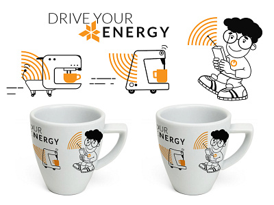 Office cup design design illustration