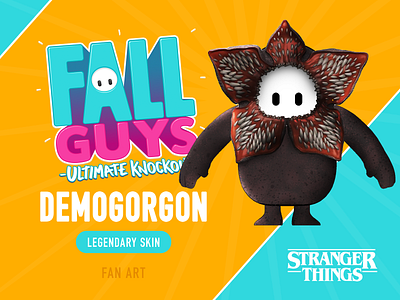 Fall Guys - Demogorgon Skin Concept (FAN ART) art concept demogorgon fall guys fallguys fan skin