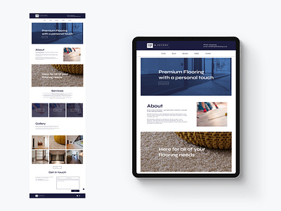M.Peters Flooring Web Design brand identity branding design logo minimal ui web web design website website design