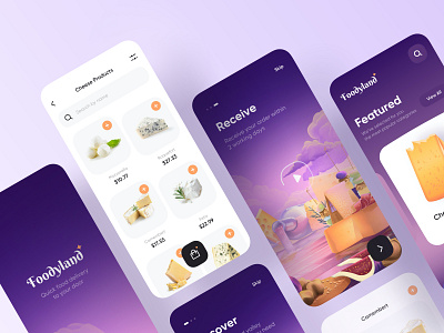 Food Delivery - App Design app app design food food and drink food app food delivery food delivery app food delivery application food delivery service mobile mobile app mobile app design mobile design mobile ui ui ui design