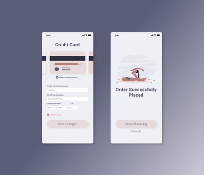 Credit Card Checkout adobexd app design ui uidesign ux xd