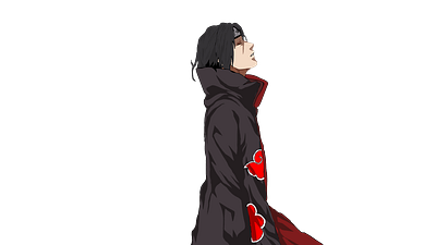 Itachi Line Art adobe adobe illustrator anime character character design collection design graphics graphics design illustrator itachi uchiha lineart naruto vector