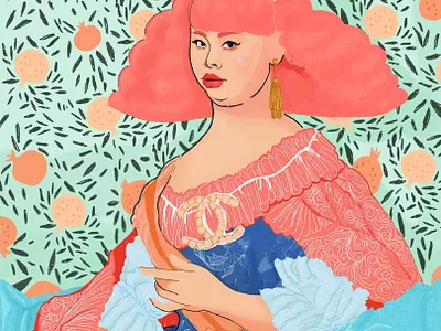 received 302234437691522 classic painting concept art design digital art digital paint drawing fashion illustration poster procreate texture vector