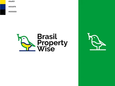 Brasil Property birds birds logo branding logo real estate