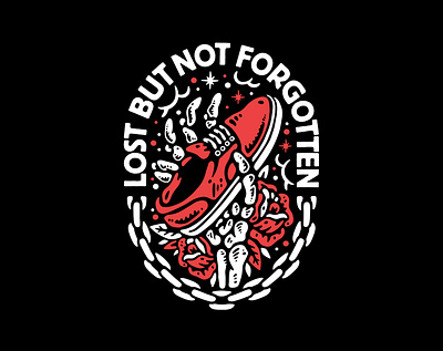 Lost but not forgotten apparel artwork graphic design hardcore illustration lifestyle music old school punk tattoo