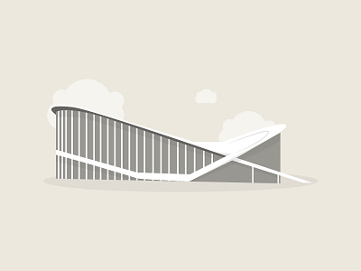 Dorton Arena, Raleigh, NC arena arena illustration building building icon building illustration design dorton arena illustration illustrator north carolina social media social post