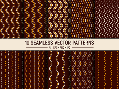 10 seamless wavy lines geometric vector patterns art backdrop background clip design fabric geometric graphic illustration lines lines pattern ornament paper pattern pattern design seamless surface design surface pattern textile vector